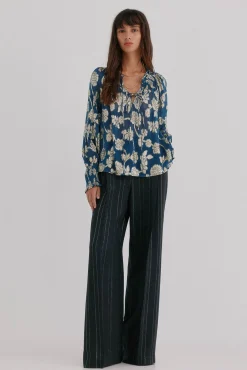 Hoss Intropia Blusas-Gianna. Blusa jacquard Azul