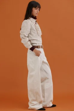 Hoss Intropia Blusas-Gina. Blusa xadrez Ecru