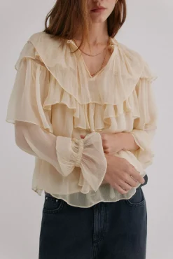 Hoss Intropia Blusas-Giulia. Blusa romântica Ecru