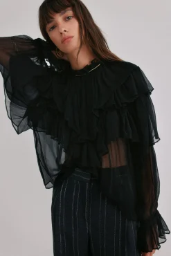 Hoss Intropia Blusas-Giulia. Blusa romântica Preto