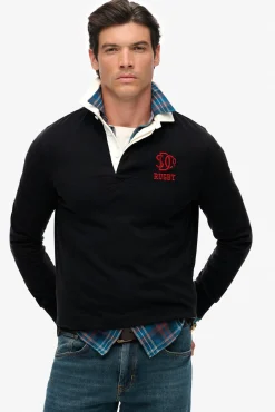 Superdry Polos-gola polo estilo rugby azul