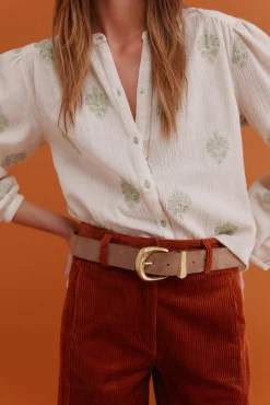 Hoss Intropia Blusas-Graça. Blusa bordada Ecru