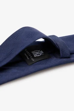 Cortefiel Gravatas-Gravata seda natural Azul