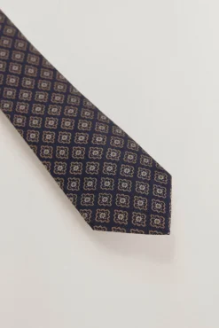 Pedro del Hierro Gravatas-Gravata seda natural Azul