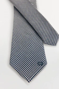 Pedro del Hierro Gravatas-Gravata seda natural Cizento