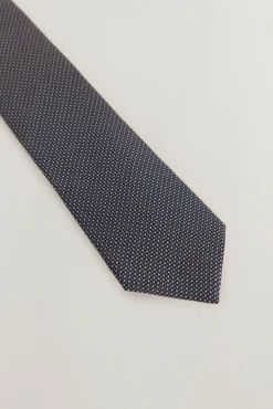 Pedro del Hierro Gravatas-Gravata seda natural Azul