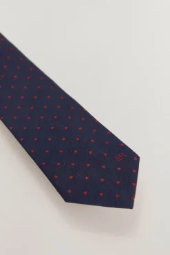 Pedro del Hierro Gravatas-Gravata seda natural Azul