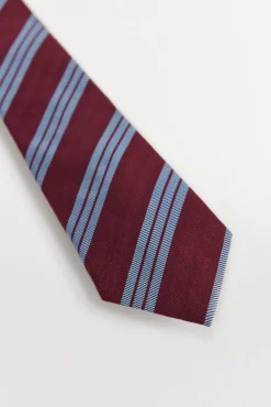 Pedro del Hierro Gravatas-Gravata seda natural Bordeaux