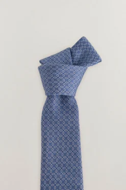 Pedro del Hierro Gravatas-Gravata seda natural Azul