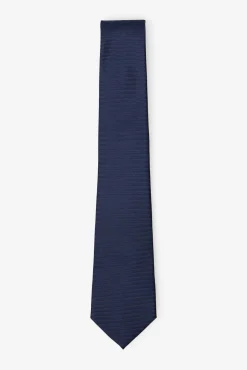 Cortefiel Gravatas-Gravata seda natural Azul