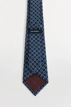 Pedro del Hierro Gravatas-Gravata seda natural Azul