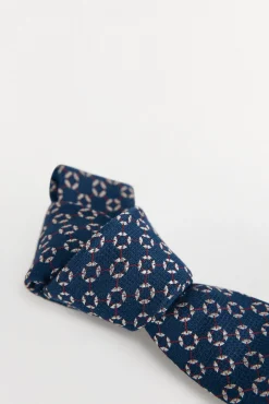 Pedro del Hierro Gravatas-Gravata seda natural Azul