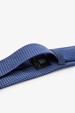 Cortefiel Gravatas-Gravata seda natural Azul