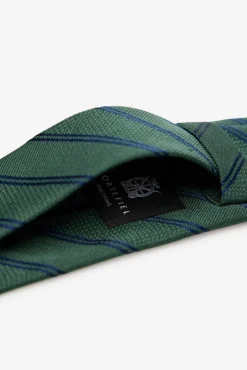 Cortefiel Gravatas-Gravata seda natural Verde