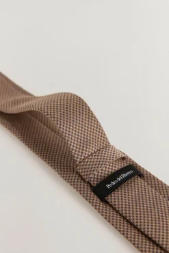 Pedro del Hierro Gravatas-Gravata seda natural Beige