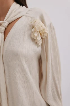 Hoss Intropia Blusas-Gretel. Blusa com laçada Beige