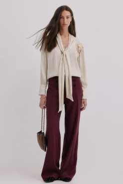 Hoss Intropia Blusas-Gretel. Blusa com laçada Beige