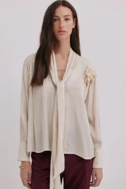 Hoss Intropia Blusas-Gretel. Blusa com laçada Beige