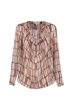 Hoss Intropia Blusas-Guisselle. Blusa com decote cruzado assimétrico Ecru