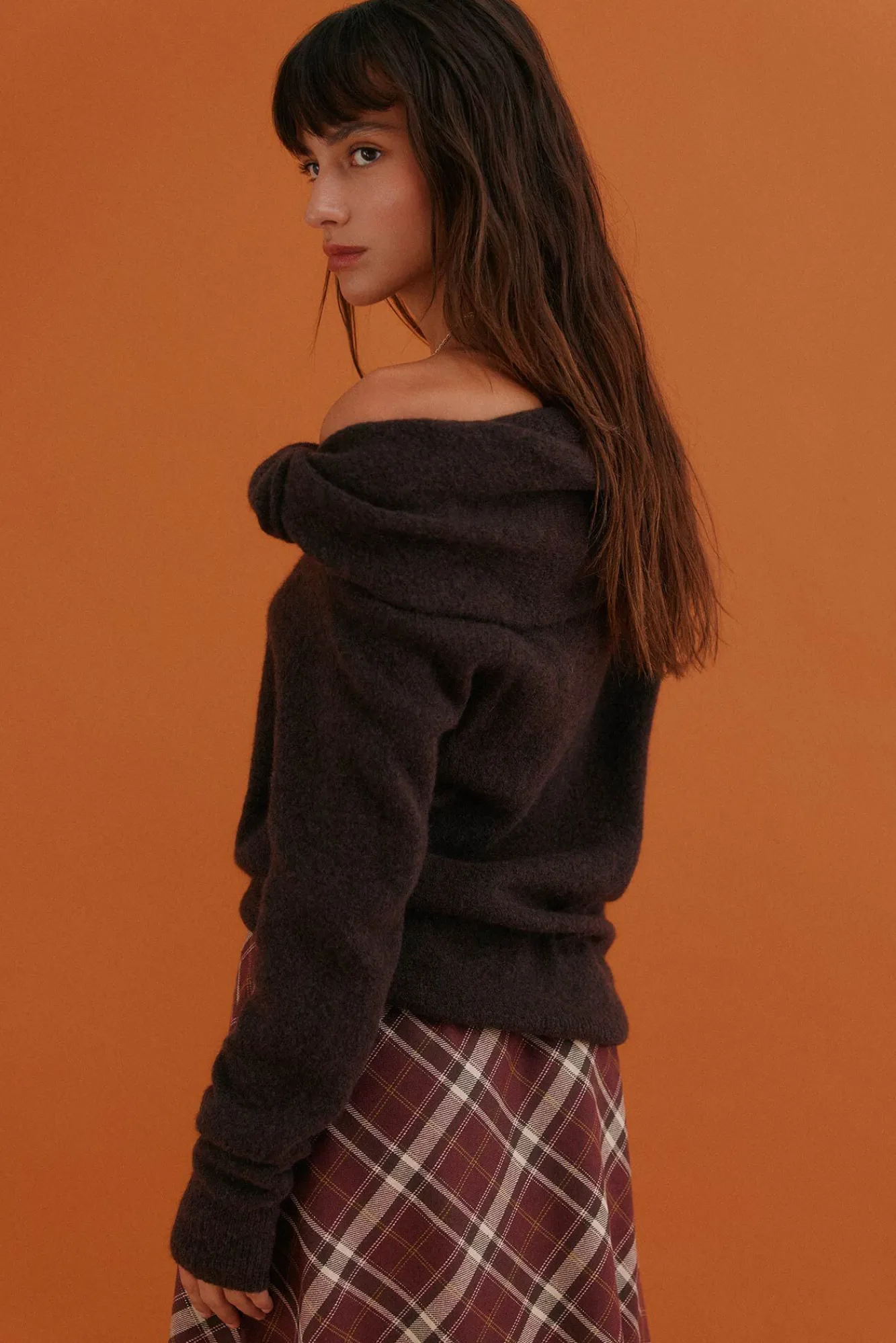 Hoss Intropia Camisolas-Idalia. Camisola com decote assimétrico Castanho