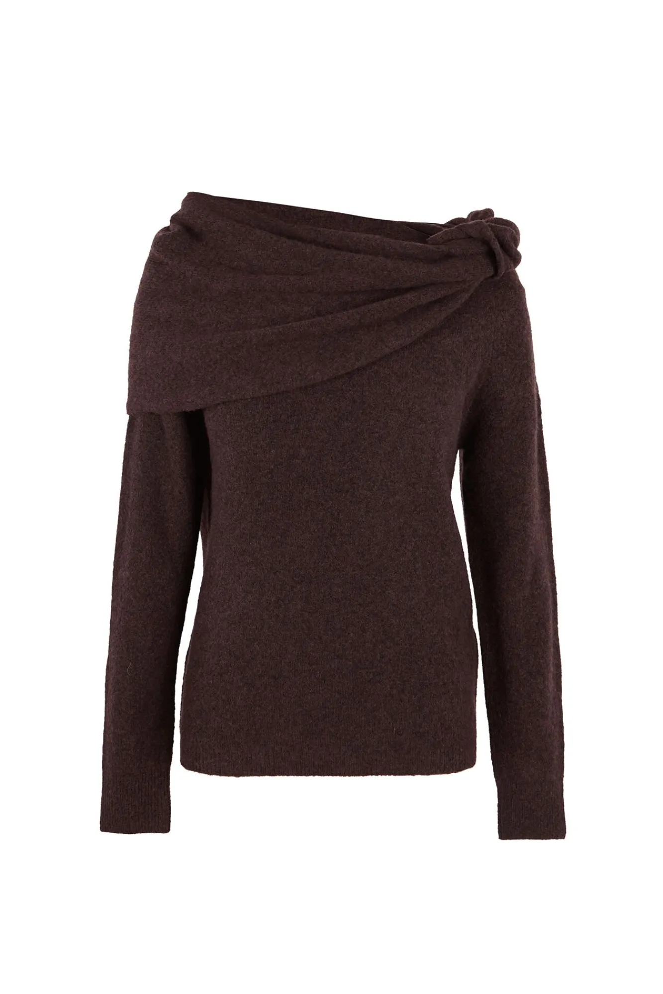 Hoss Intropia Camisolas-Idalia. Camisola com decote assimétrico Castanho