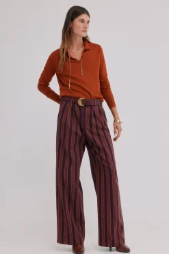 Hoss Intropia Camisolas-Idoia. Casaco de malha com gola de lapela Laranja