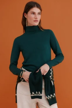 Hoss Intropia Camisolas-Ilse. Camisola de gola alta Verde