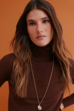 Hoss Intropia Camisolas-Ilse. Camisola de gola alta Castanho