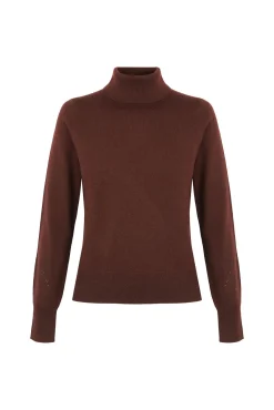 Hoss Intropia Camisolas-Ilse. Camisola de gola alta Castanho