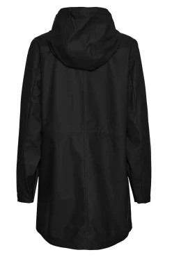 Vero Moda Sobretudos|Casacos-Impermeável de manga comprida com capuz Preto