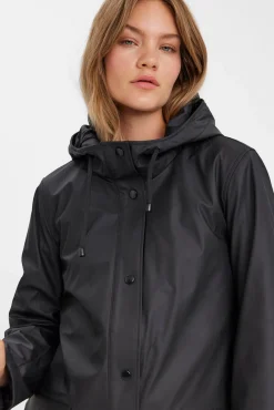 Vero Moda Sobretudos|Casacos-Impermeável de mulher de manga comprida com capuz Cinzento