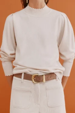 Hoss Intropia Camisolas-Ingrid. Camisola de manga comprida Beige