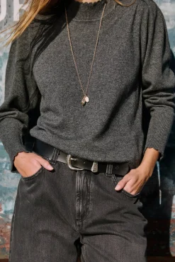 Hoss Intropia Camisolas-Ingrid. Camisola de manga comprida Cinzento