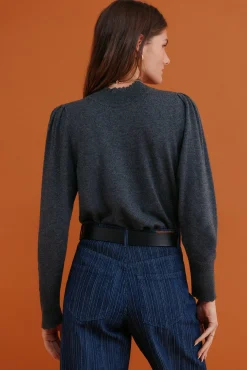 Hoss Intropia Camisolas-Ingrid. Camisola de manga comprida Cinzento