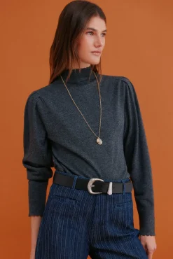 Hoss Intropia Camisolas-Ingrid. Camisola de manga comprida Cinzento