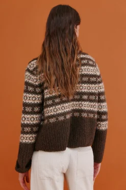 Hoss Intropia Camisolas-Inola. Casaco de malha grego Castanho