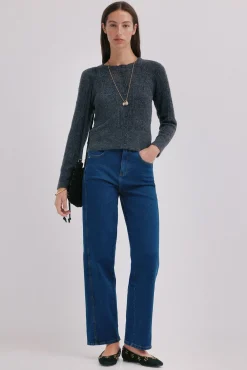 Hoss Intropia Camisolas-Inés. Casaco de malha vazado Cinzento