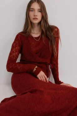 Hoss Intropia Camisolas-Iria. Casaco vazada Vermelho