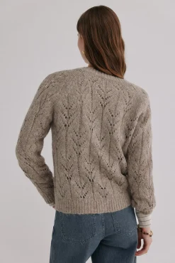 Hoss Intropia Camisolas-Ivette. Casaco de malha vazado Castanho