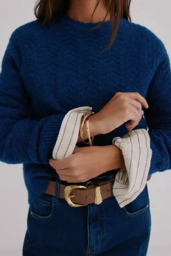 Hoss Intropia Camisolas-Ivonne. Camisola texturizado Azul