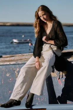 Hoss Intropia Camisolas-Ivy. Casaco de malha vazado Preto