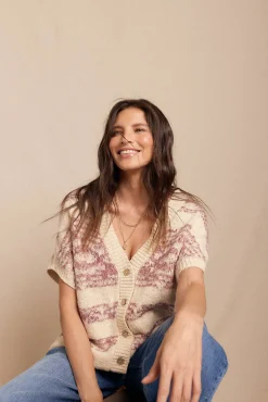 Slowlove Coletes-jacquard Colete Ecru