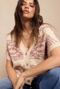 Slowlove Coletes-jacquard Colete Ecru