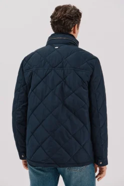 Cortefiel Casacos|Sobretudos-Jaqueta acolchoada com losangos Azul