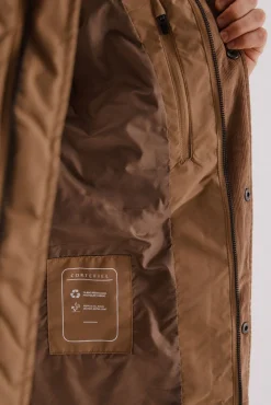 Cortefiel Casacos|Sobretudos-Jaqueta acolchoada com losangos Castanho