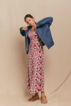 Slowlove Sobretudos-Jaqueta bomber jeans Azul