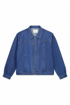 Slowlove Sobretudos-Jaqueta bomber jeans Azul
