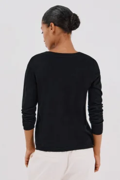 Cortefiel Camisolas-Jaqueta básica com botões Preto