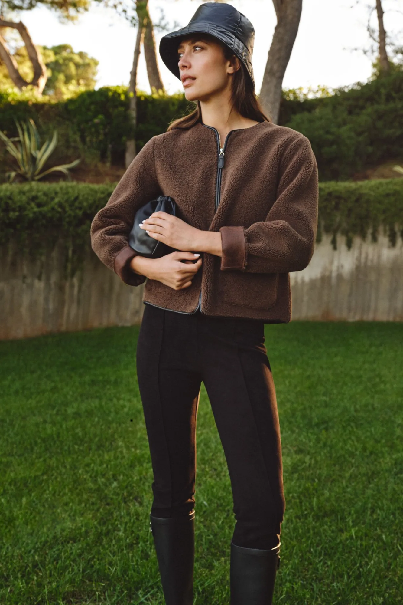 Cortefiel Casacos-Jaqueta com efeito dupla face Castanho