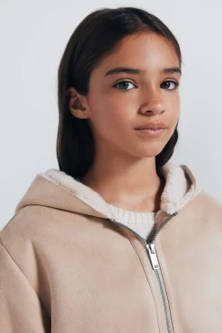 Springfield Kids Sobretudo|Casacos-Jaqueta com fecho-éclair para menina cru